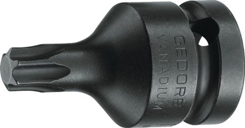 Gedore Kraftschraubersteckschlüsseleinsatz (1/2 “ / Schlüsselweite 7,82 mm T 45 Länge 47 mm) - 1603124