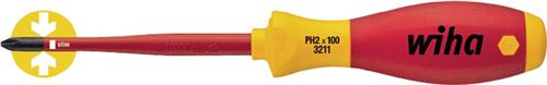 Wiha Schraubendreher (Größe PH 1 / Klingenlänge 80 mm VDE isoliert) - 35393
