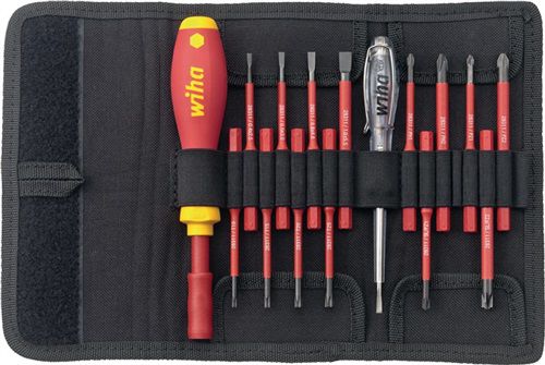 Wiha Schraubendrehersatz (16-teilig / mit Wechselklingen VDE) - 36068