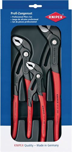 NW-KNIPEX Zangensatz (Inhalt 3-teilig / grau atramentiert) - 00 20 09 V02