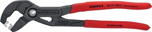 NW-KNIPEX Schlauchschellenzange (Gesamtlänge 180 mm / Kopf grau atramentiert) - 85 51 180 C