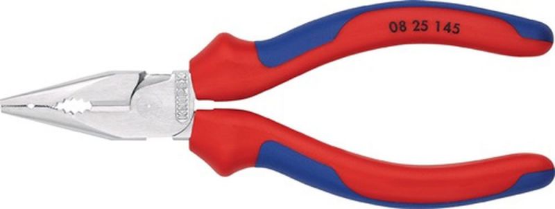 NW-KNIPEX Spitzkombizange (Länge 145 mm / Mehrkomponentenhüllen) - 08 25 145