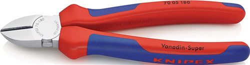 NW-KNIPEX Seitenschneider (Länge 180 mm / Kopf verchromt) - 70 05 180