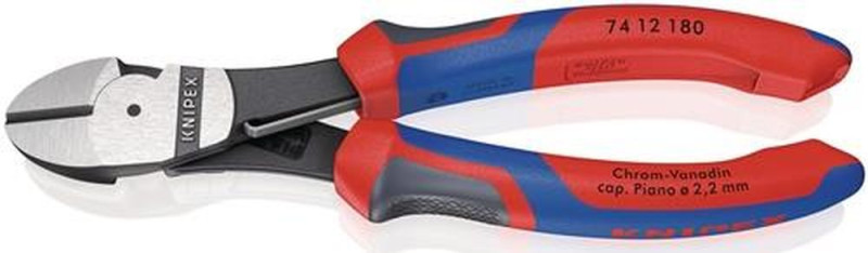 NW-KNIPEX Kraftseitenschneider (Länge 180 mm / poliert Form 1) - 74 12 180