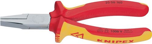 NW-KNIPEX Flachzange (Gesamtlänge 160 mm / verchromt) - 20 06 160