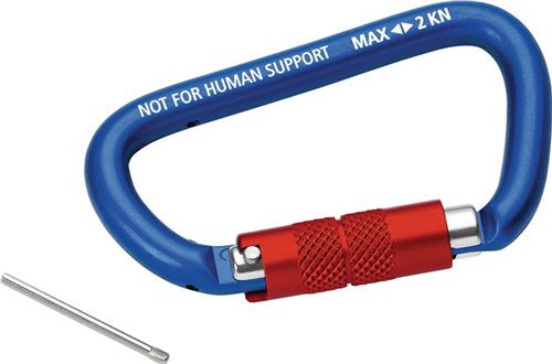 NW-KNIPEX Materialkarabiner (Länge 81 mm / mit Schraubverschluss) - 00 50 03 T BK