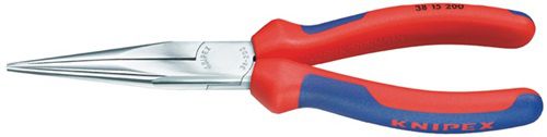 NW-KNIPEX Mechanikerzange (Länge 200 mm Form 1 / gerade Mehrkomponenten-Hüllen) - 38 15 200