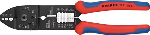 NW-KNIPEX Crimpzange (Länge 230 mm / 0,5- 6 (AWG 20 - 10) mm²) - 97 21 215 C