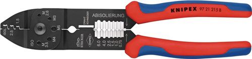 NW-KNIPEX Crimpzange (Länge 230 mm / 0,5 - 2,5 (AWG 20 - 13) mm²) - 97 21 215 B