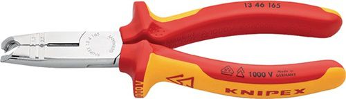 NW-KNIPEX Abmantelungszange (Länge 165 mm / verchromt Mehrkomponenten-Hüllen) - 13 46 165