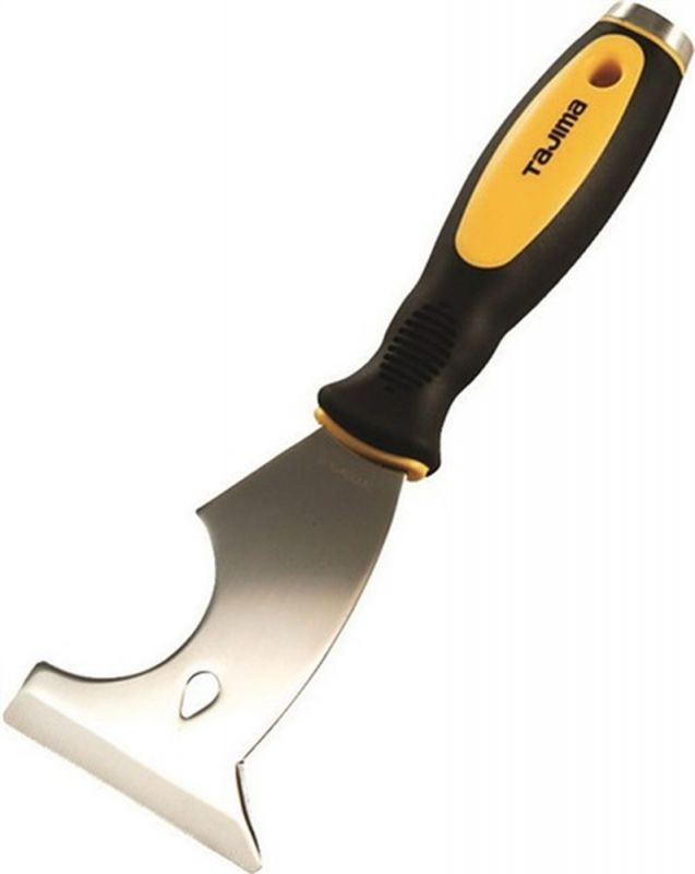 Tajima Multifunktionsspachtel (Breite 75 mm / rostfreier Stahl mit Nagelzieher) - SCR-M75