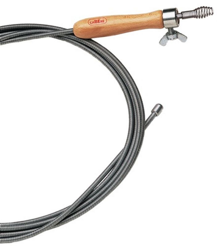 CABERE Rohrreinigungswelle (Länge 10 m Wellen-Ø 9 mm / Krallen-Ø 20 mm einlagig) - 93605