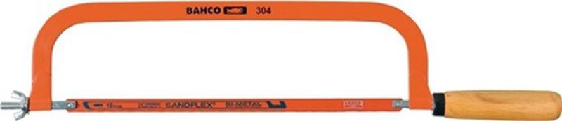 BAHCO Metallsägebogen (Blattlänge 300 mm 24 Zähne / Zoll / Holzheft) - 304