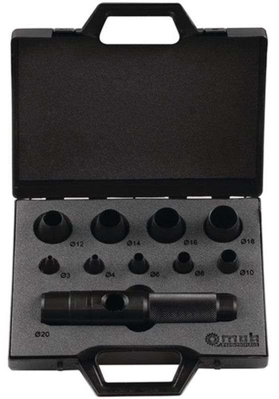 Peddinghaus Patentlocheisensatz (11-teilig / Kunststoffkoffer) - 8004209001