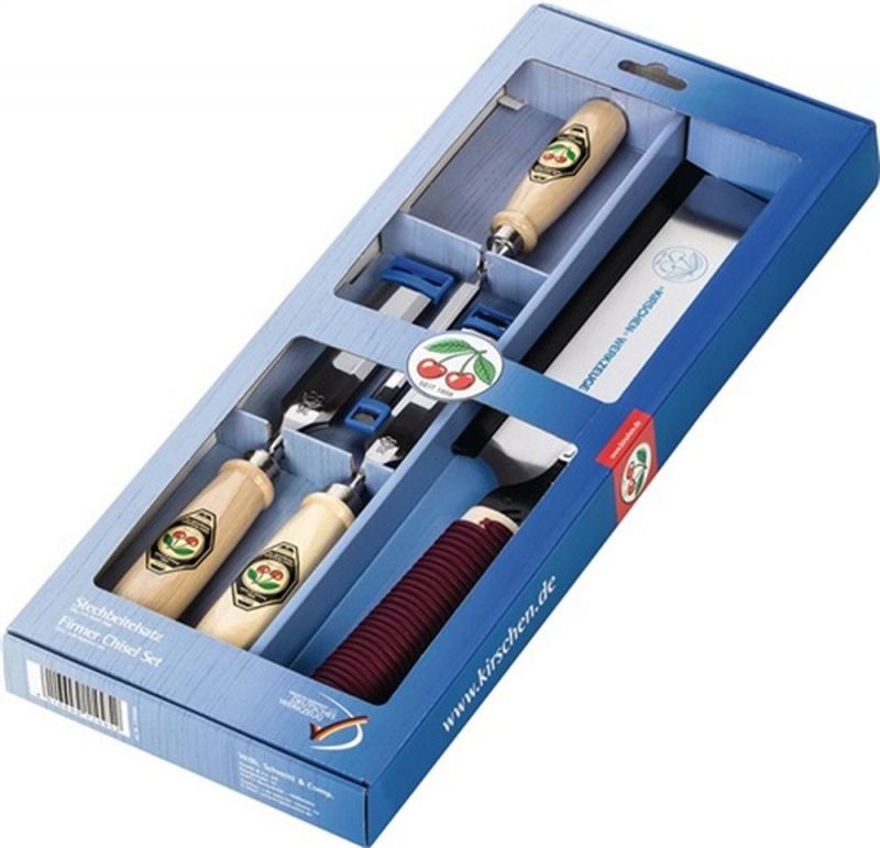 NW-Kirschen Stechbeitelsatz (10,20,26 mm Japansäge / Weißbuchenheft) - 1195000