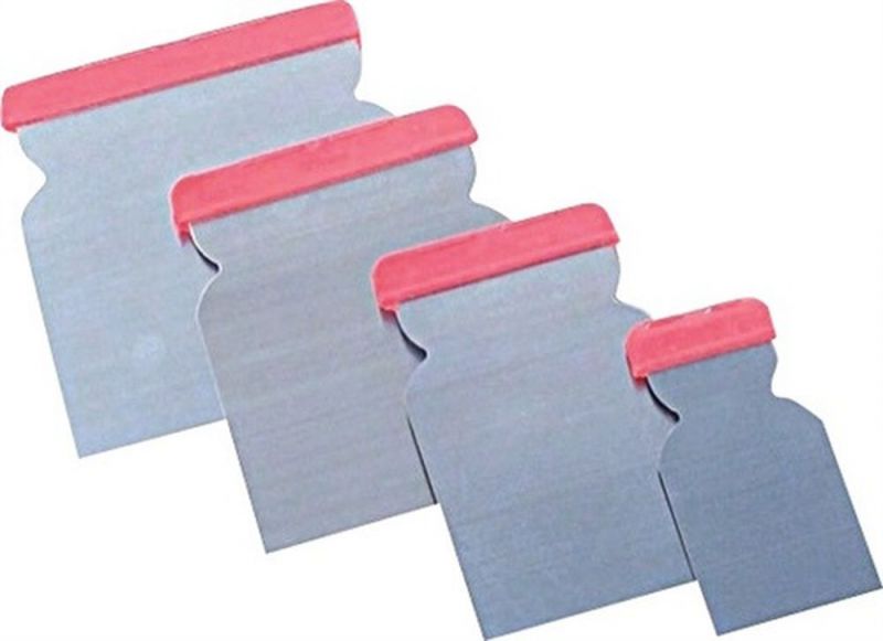 TRUFA Japanspachtelsatz (4-teilig Stahl / je 1 Spachtel 50/80/100/120 mm Breite / Inhalt: 10 Stück) - 530-100