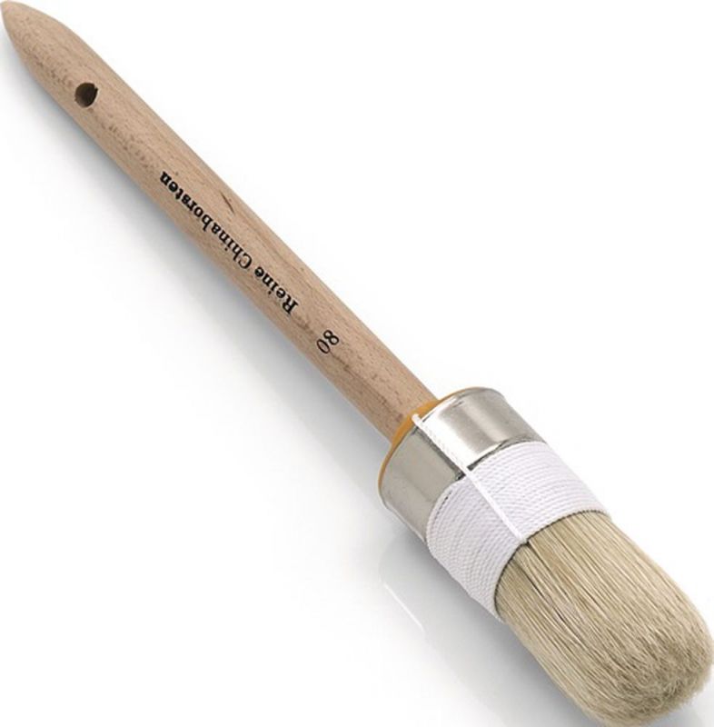 NW-Nölle Ringpinsel (Größe 12 Borstenlänge 90 mm 20 mm / helle Chinaborste / Inhalt: 6 Stück) - 52112