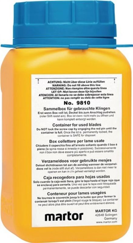 Martor Sammelbox (passend für gebrauchte Klingen / L107xB105xH210mm) - 981008