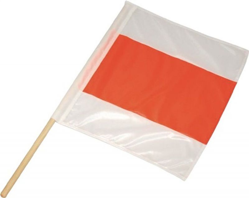 ASW Warnfahne (Länge 750 x Breite 750 mm / Polyester) - P1032