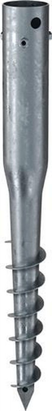 ALFRA Schraubfundament (Länge 650 mm Ø 68 mm / Gewinde 3xM8) - A0406