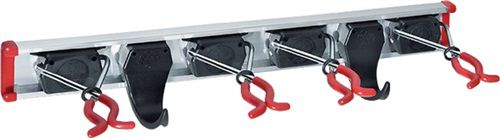 3M Gerätehalter (Länge Führungsschiene 500 mm / Haken 2 Halter 4) - 4.2.050