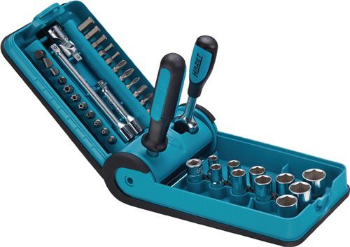 NW-HAZET Steckschlüsselsatz (38-teilig 1/4 “ / Schlüsselweiten 5,5-14 mm) - 856-1