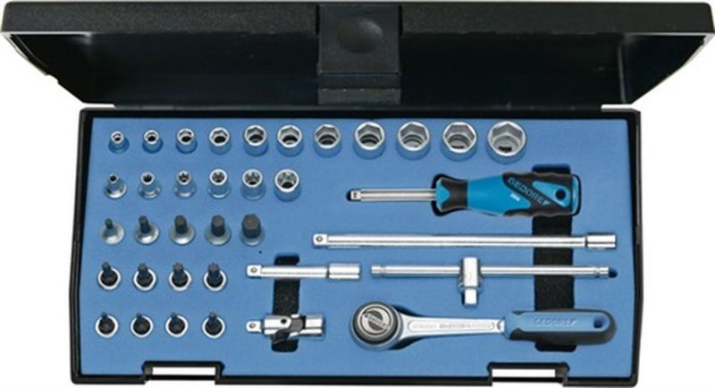 Gedore Steckschlüsselsatz (36-teilig 1/4 “ / Schlüsselweiten 4-14 mm) - 6196710