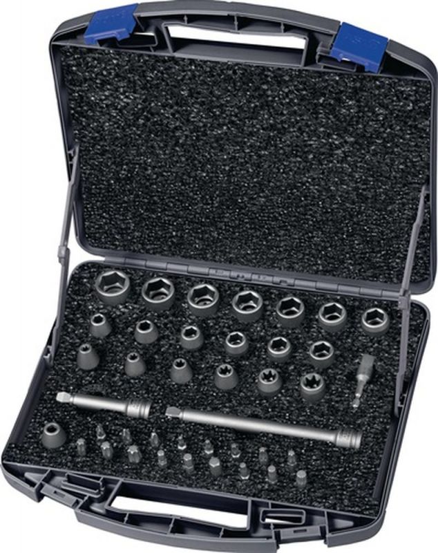 ASW Kraftsteckschlüsselsatz (40-teilig 3/8 “ / 6-kant, i6-kant, T/E/PH/XZN) - 173801