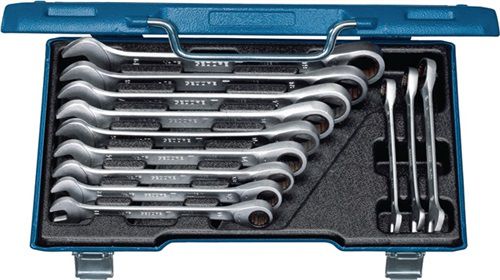 Gedore Maulringratschenschlüsselsatz (12-teilig Schlüsselweiten 8-19 mm / gerade) - 2297442