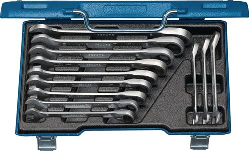 Gedore Maulringratschenschlüsselsatz (12-teilig Schlüsselweiten 8-19 mm / umschaltbar) - 2297418