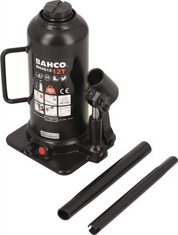 BAHCO Flaschenwagenheber (Tragfähigkeit 12 t Hub 440 mm / Bauhöhe 230 mm) - BH4G12