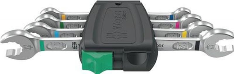 NW-Wera Doppelmaulschlüsselsatz (4-teilig SW6-13 mm / legierter Werkzeugstahl) - 05020314001