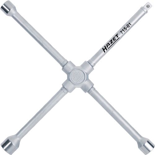 NW-HAZET Kreuzschlüssel (17 x 19 x 22 x 12,5(1/2“ 4-kant) / L420 mmxB420mm) - 715-01