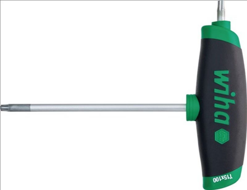Wiha Schraubendreher mit Quergriff (T 20x100mm / TORX® mit Seitenabtrieb) - 45448