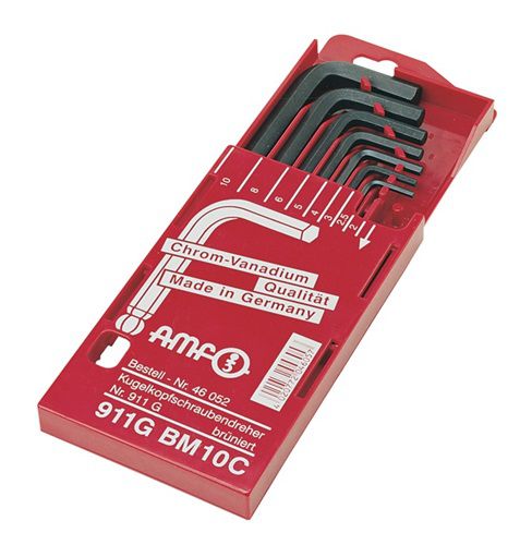 AMF Winkelschraubendrehersatz (8-teilig Schiebekassette / SW 2 - 10 mm) - 46052