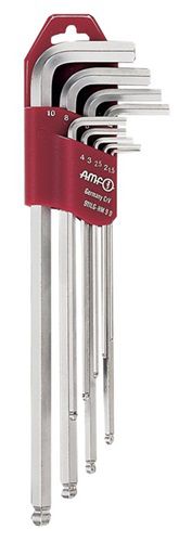 AMF Winkelschraubendrehersatz (9-teilig Kunststoffhalter / SW 1,5 - 10 mm) - 46805