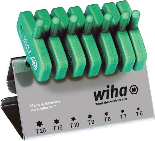 Wiha Schraubendrehersatz (T6 - T20 / mit Schlüsselgriff) - 25624