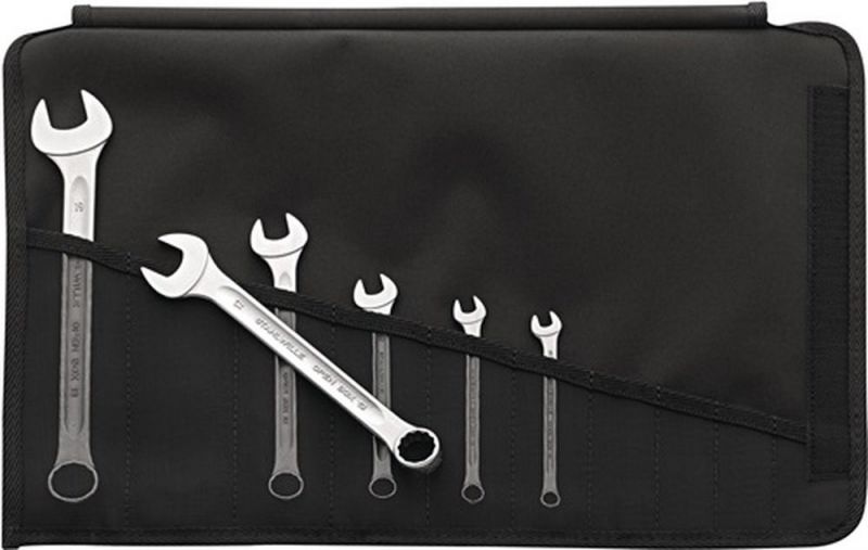 Stahlwille Ringmaulschlüsselsatz (6-teilig Schlüsselweite 7-19 mm / Form A Chrom-Alloy-Stahl) - 96400813