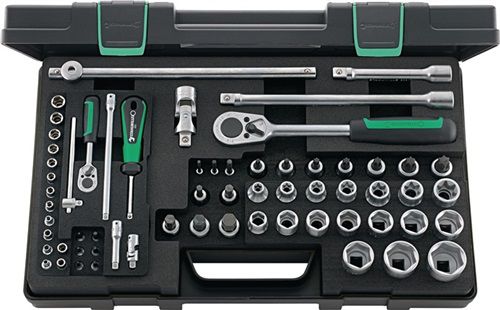 Stahlwille Steckschlüsselsatz (63-teilig 1/4 + 1/2 “ / Schlüsselweiten 4-30 mm) - 96013702