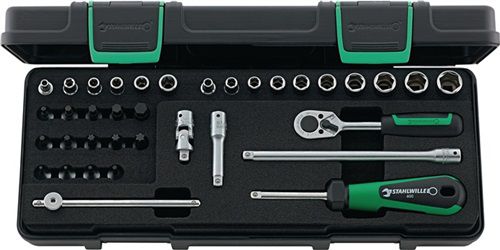 Stahlwille Steckschlüsselsatz (36-teilig 1/4 “ / Schlüsselweiten 5-13 mm) - 98819801