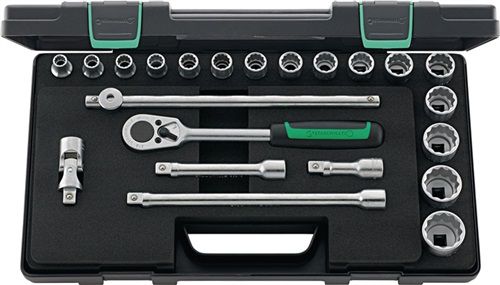 Stahlwille Steckschlüsselsatz (22-teilig 1/2 “ / Schlüsselweiten 10-32 mm) - 96031447
