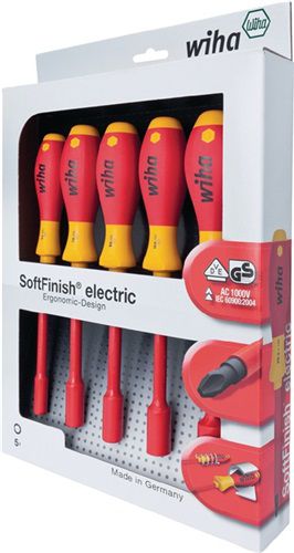 Wiha Sechskantsteckschlüsselsatz (5-teilig / 5,5 - 7,0 - 8,0 - 10,0 - 13,0 mm) - 29466