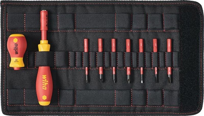Wiha Schraubendrehersatz (9-teilig / mit Wechselklingen VDE) - 41232