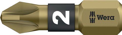 NW-Wera Bit (1/4 “ PZD 2 Länge 25 mm / BiTorsion, extrahart / Inhalt: 10 Stück) - 05056712001