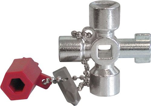 ALFRA Schaltschrankschlüssel (9 Funktionen / mit Bitadapter) - 400187
