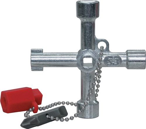 ALFRA Schaltschrankschlüssel (10 Funktionen / mit Bitadapter) - 400172