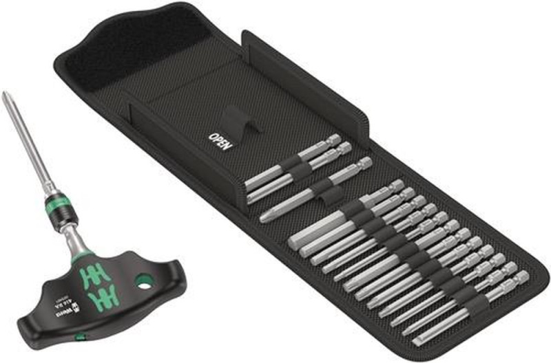 NW-Wera Bitsortiment (17-teilig / PH/PZD/TX/6kant/Schlitz) - 05023471001