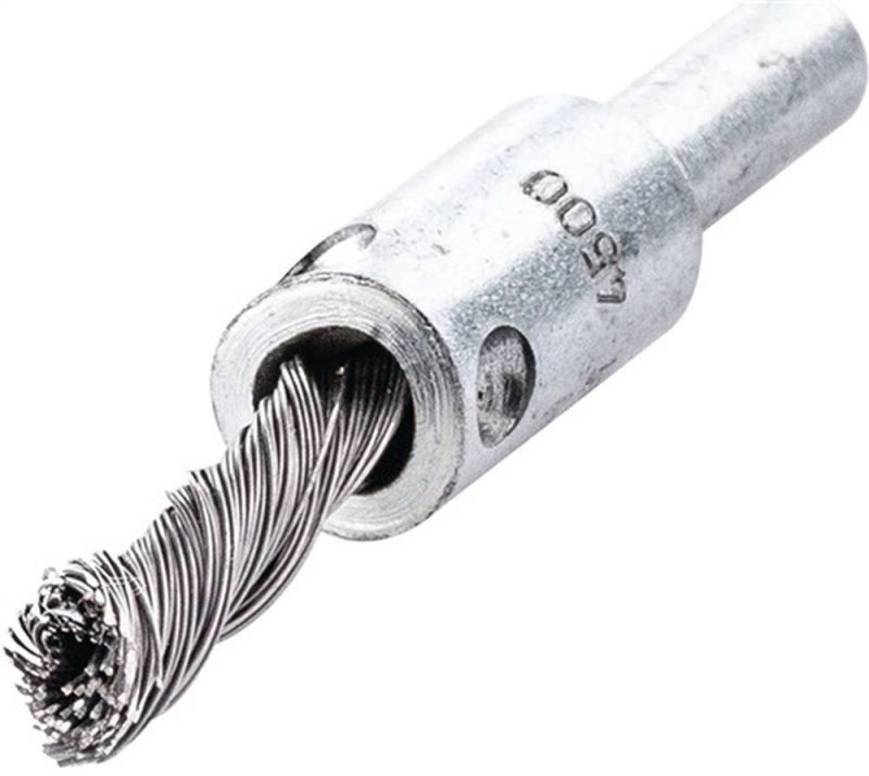 LESSMANN Pinselbürste (Ø 6 mm Schaft 6 mm Drahtstärke 0,35 mm / Stahl) - 451278