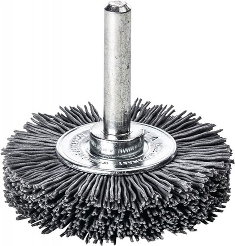 LESSMANN Rundbürste (Ø 50 mm Schaft 6 mm / SiC Schleifborsten Körnung 120 10 mm) - 415842