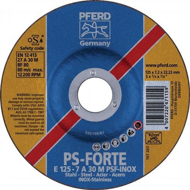 PFERD Schruppscheibe (D180xS8,3mm / gekröpft / Inhalt: 10 Stück) - 62017831